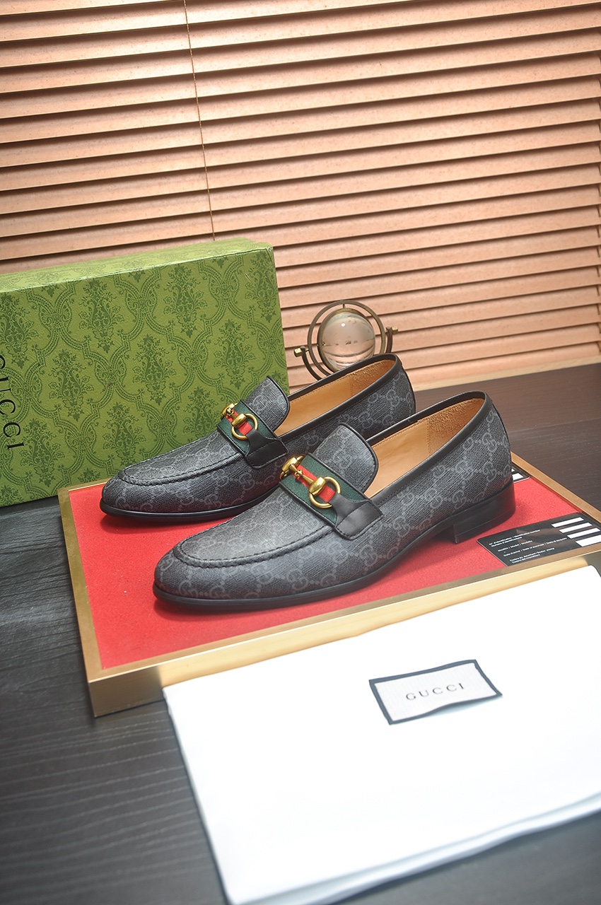 men's Gucci leather shoes-GG6919A